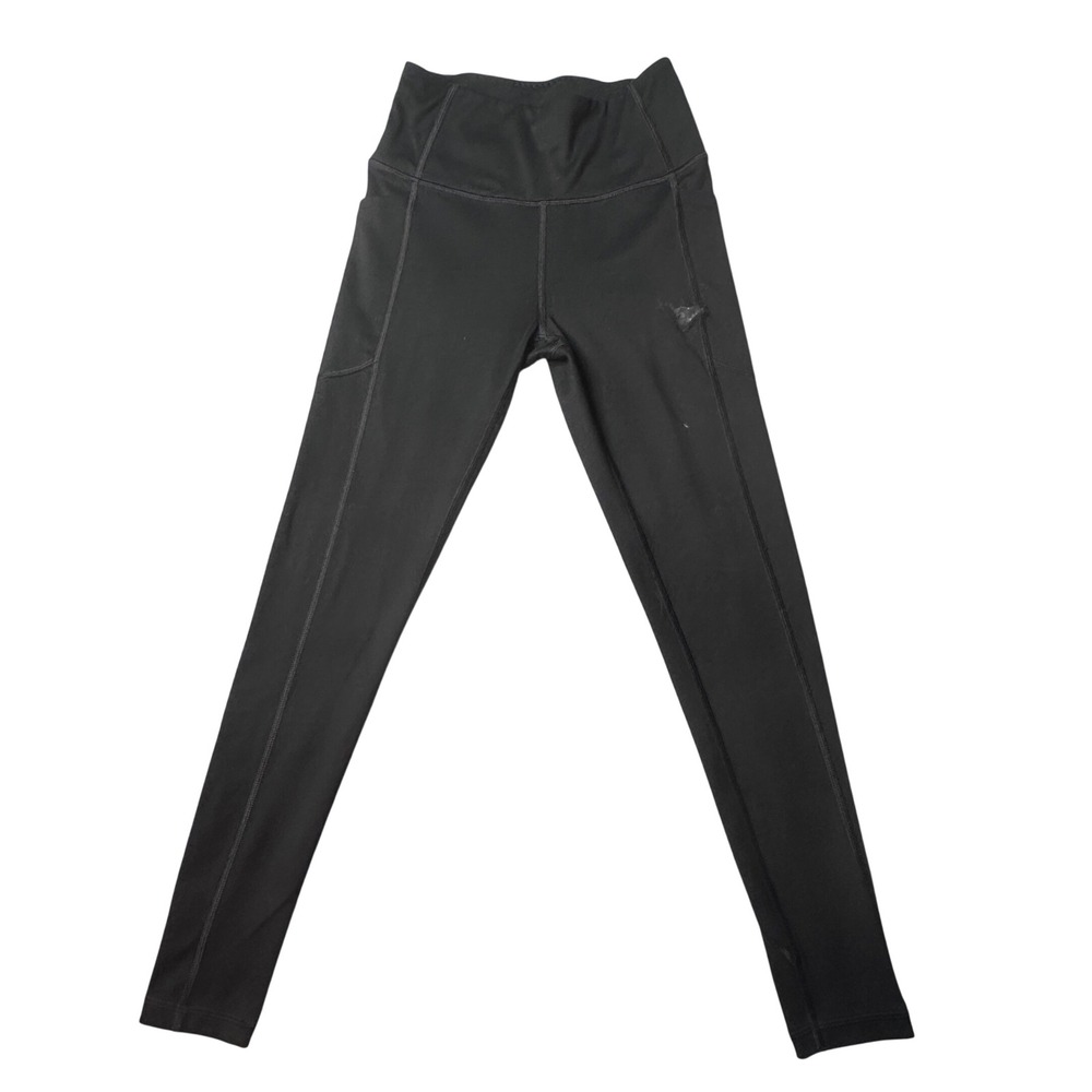 Victoria's‎ Secret Leggings Womens 2 Black High Rise Side Pocket Active Yoga Gym